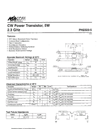 Datasheet PH2323-5 manufacturer M/A-COM