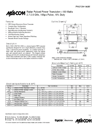 Datasheet PH2729-150M manufacturer M/A-COM