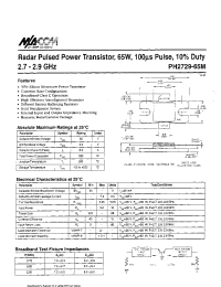 Datasheet PH2729-65M manufacturer M/A-COM