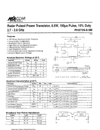 Datasheet PH2729-8SM manufacturer M/A-COM