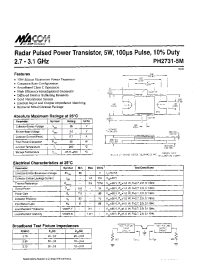 Datasheet PH2731-5M manufacturer M/A-COM