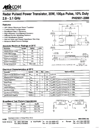 Datasheet PH2931-20M manufacturer M/A-COM