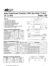 Datasheet PH2931-I3 manufacturer M/A-COM