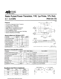 Datasheet PH3134-11S manufacturer M/A-COM