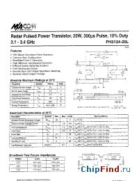 Datasheet PH3134-20L manufacturer M/A-COM