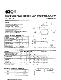 Datasheet PH3134-2OL manufacturer M/A-COM