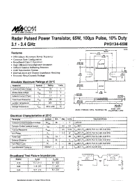 Datasheet PH3134-65M manufacturer M/A-COM