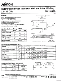 Datasheet PH3135-25S manufacturer M/A-COM