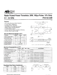 Datasheet PH3135-30M manufacturer M/A-COM