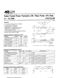 Datasheet PH3135-5M manufacturer M/A-COM