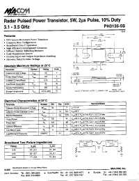 Datasheet PH3135-5S manufacturer M/A-COM