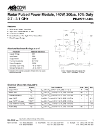 Datasheet PHA2731-140L производства M/A-COM