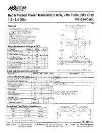 Datasheet PHI214-0851 manufacturer M/A-COM