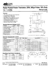 Datasheet PHI214-25L manufacturer M/A-COM