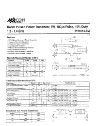 Datasheet PHI214-6M manufacturer M/A-COM