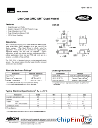 Datasheet QH01-0016-G manufacturer M/A-COM