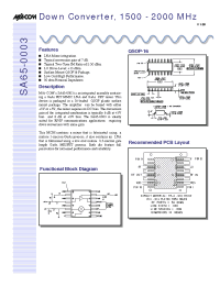 Datasheet SA65-0003-TB manufacturer M/A-COM