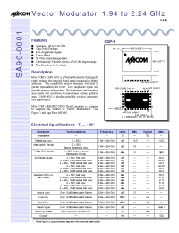 Datasheet SA90-0001-DC000 manufacturer M/A-COM