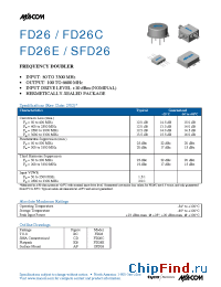 Datasheet SFD26 manufacturer M/A-COM