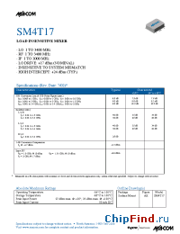 Datasheet SM4T17 manufacturer M/A-COM