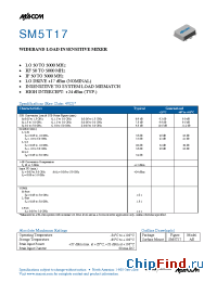 Datasheet SM5T17 manufacturer M/A-COM