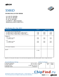 Datasheet SM6D manufacturer M/A-COM