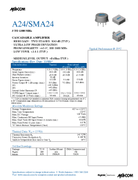 Datasheet SMA24 manufacturer M/A-COM