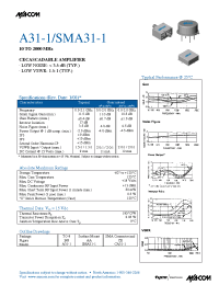 Datasheet SMA31-1 производства M/A-COM