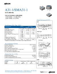 Datasheet SMA31-1 manufacturer M/A-COM