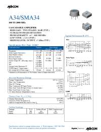 Datasheet SMA34 manufacturer M/A-COM