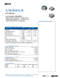 Datasheet SMA38 manufacturer M/A-COM