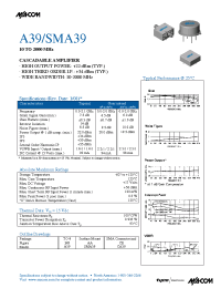 Datasheet SMA39 manufacturer M/A-COM