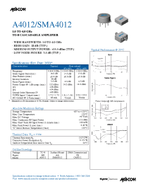 Datasheet SMA4012 manufacturer M/A-COM