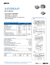 Datasheet SMA45 manufacturer M/A-COM