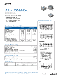 Datasheet SMA45-1 manufacturer M/A-COM