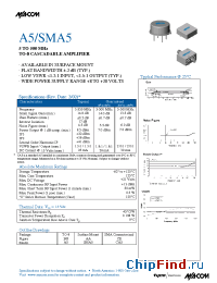 Datasheet SMA5 manufacturer M/A-COM