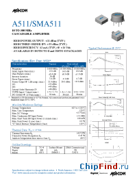 Datasheet SMA511 manufacturer M/A-COM