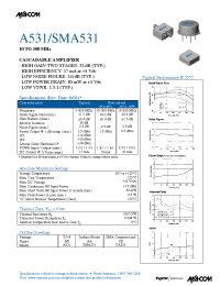 Datasheet SMA531 manufacturer M/A-COM