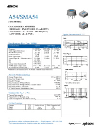 Datasheet SMA54 manufacturer M/A-COM