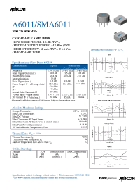 Datasheet SMA6011 производства M/A-COM