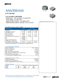 Datasheet SMA66 manufacturer M/A-COM