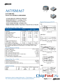 Datasheet SMA67 manufacturer M/A-COM