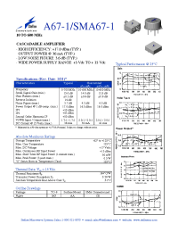 Datasheet SMA67-1 manufacturer M/A-COM