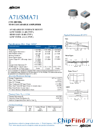 Datasheet SMA71 manufacturer M/A-COM