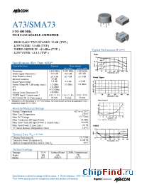 Datasheet SMA73 производства M/A-COM