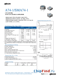 Datasheet SMA74-1 manufacturer M/A-COM