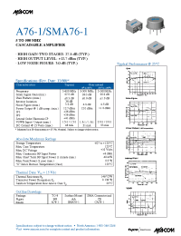 Datasheet SMA76-1 manufacturer M/A-COM