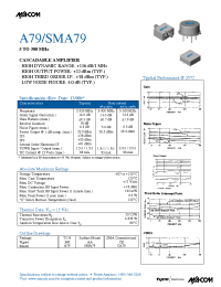 Datasheet SMA79 manufacturer M/A-COM