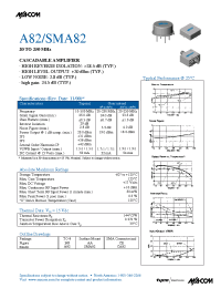 Datasheet SMA82 manufacturer M/A-COM