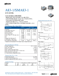 Datasheet SMA83-1 manufacturer M/A-COM